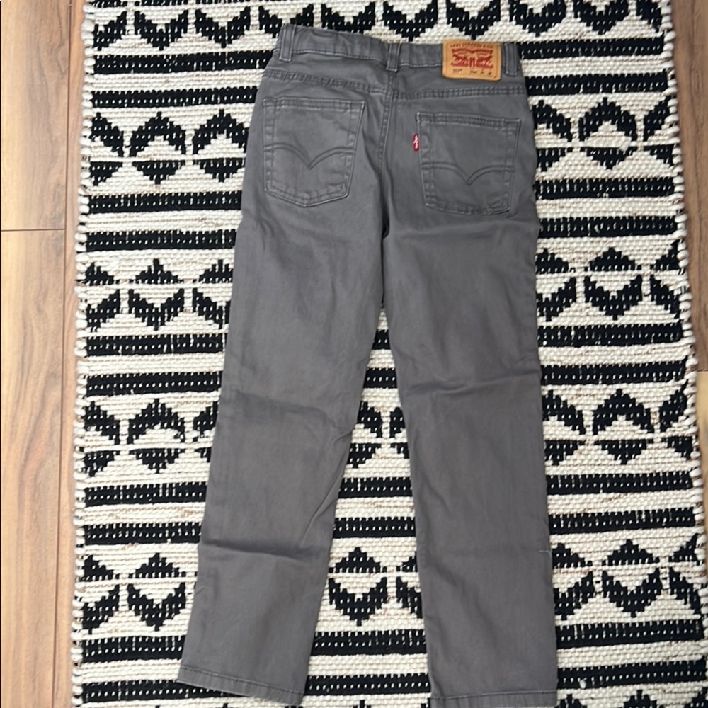 Gray Casual Denim Jeans